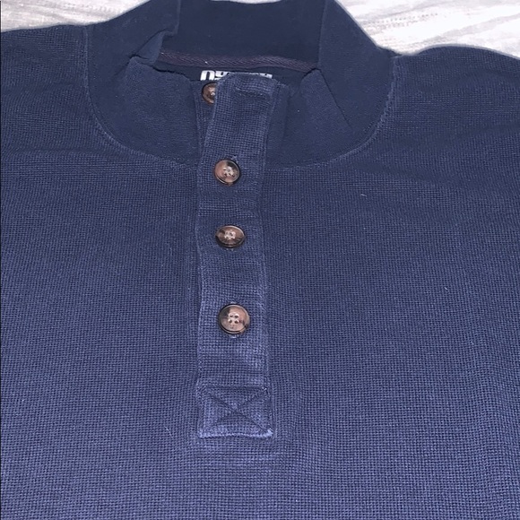 Duluth Trading Waffle Trim Fit Mock Neck Henley 2X - Picture 5 of 8